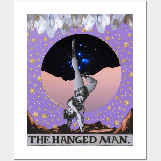 The Hanged (Wo)Man Tarot Card Wall Art by eclipsesolxr